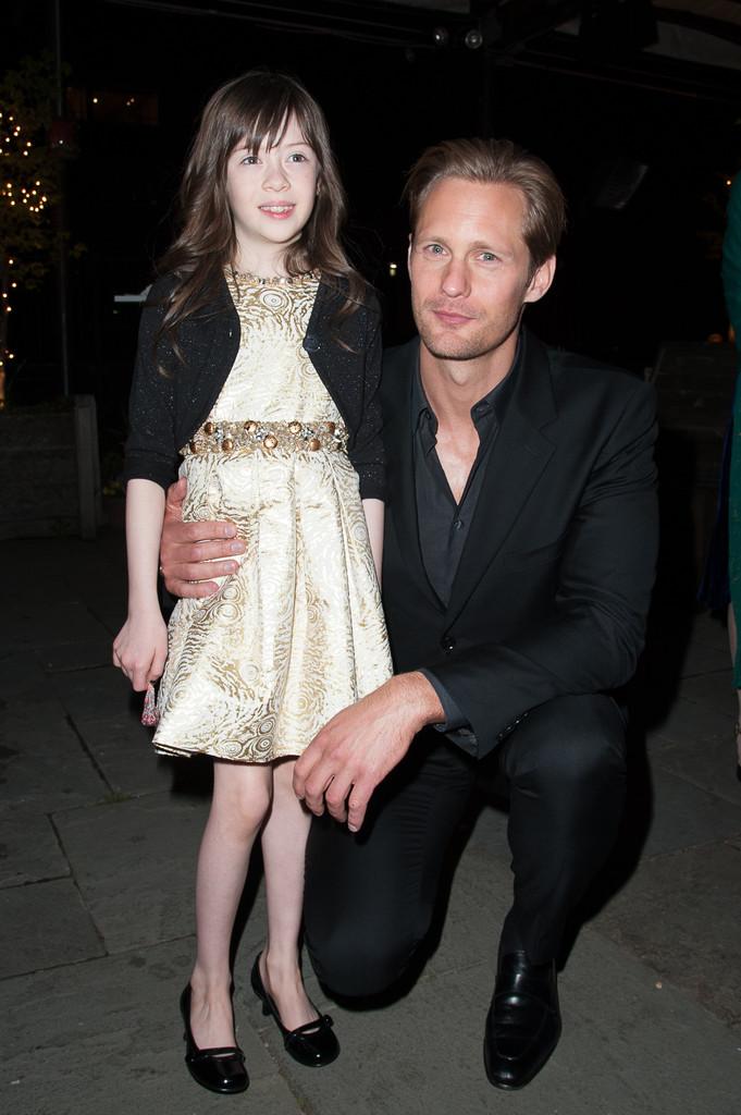 Alexander Skarsgard Onata Aprile at the 'What Maisie Knew'  After Party Dave Kotinsky Getty