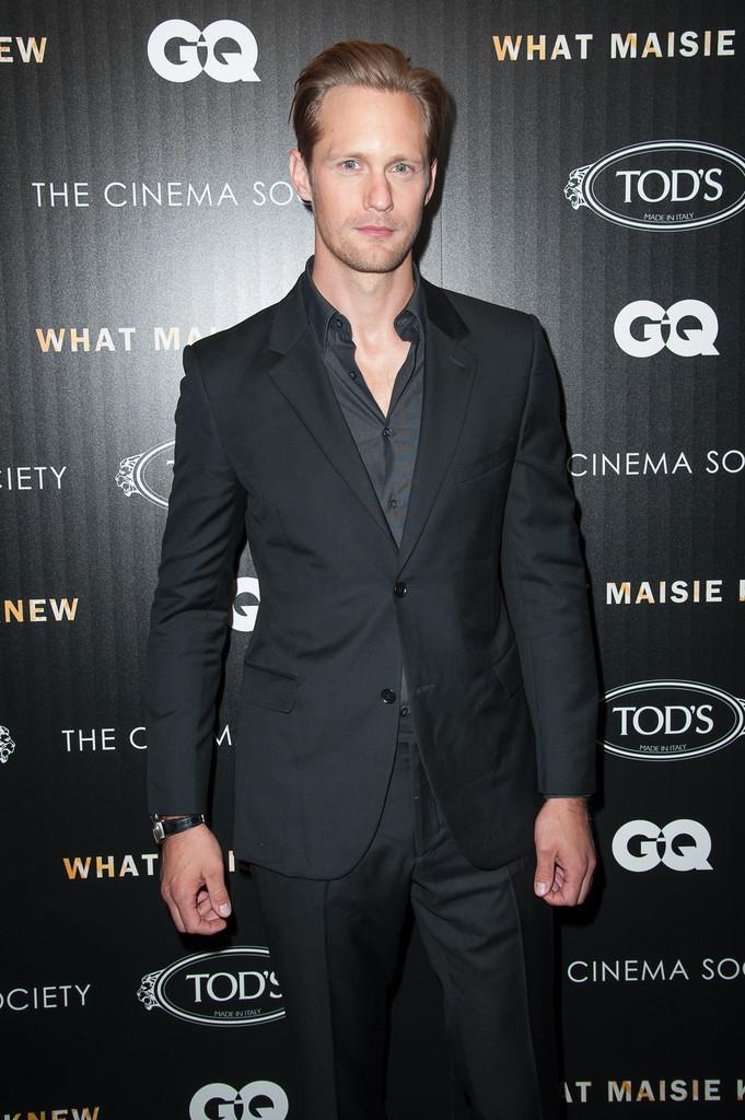 Alexander Skarsgard Arrivals at the 'What Maisie Knew' Screening in NYC Dave Kotinsky Getty