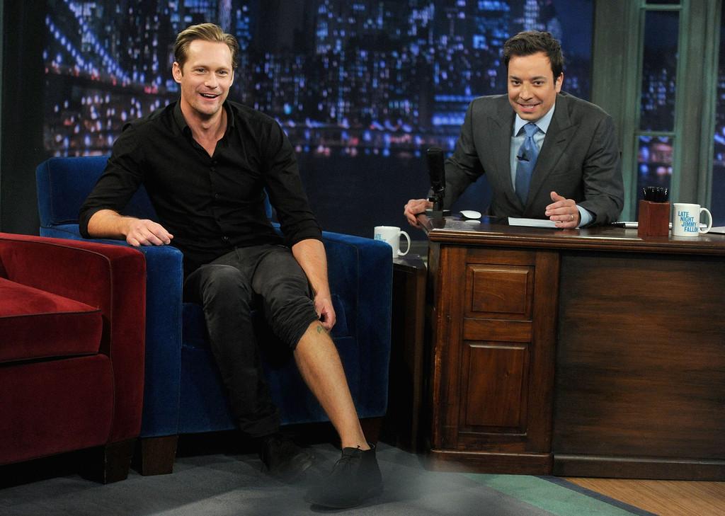 Alexander Skarsgard Jimmy Fallon 2013 Jamie McCarthy Getty 3