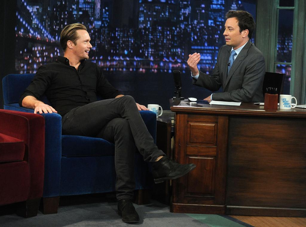 Alexander Skarsgard Jimmy Fallon 2013 Jamie McCarthy Getty 15