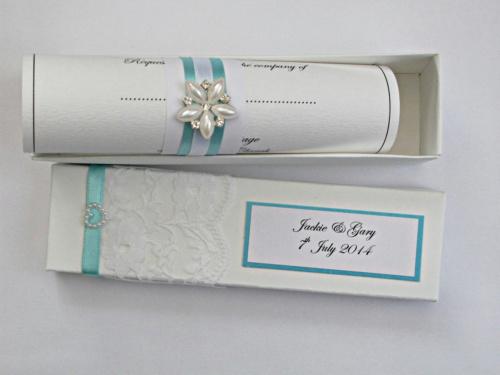 wedding scroll invitation