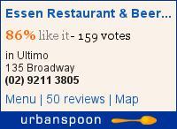 Essen Restaurant & Beer Cafe on Urbanspoon