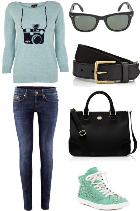 Casual Day (Sky Blue Sweater)