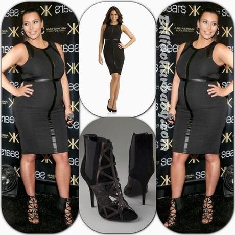 Kim Kardashian in Givenchy and Kardashian Kollection Dress at...