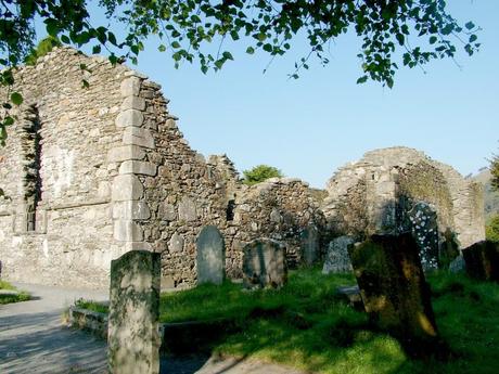 Glendalough Cathedral - view of rightside  - Ireland