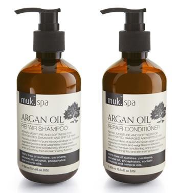 muk argan oil shampoo & conditioner