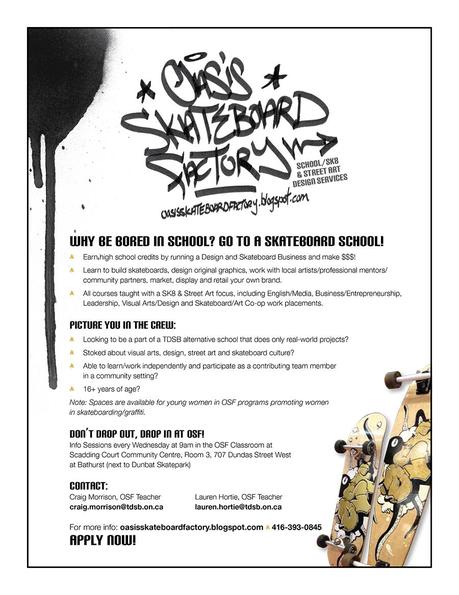 Oasis Enrollment / National Youth Arts Week