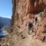 Hiking up to Native American granaries.