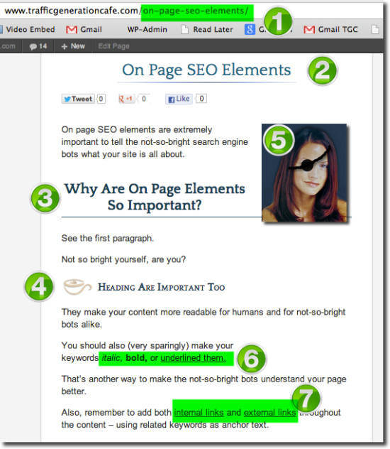 onpage seo elements