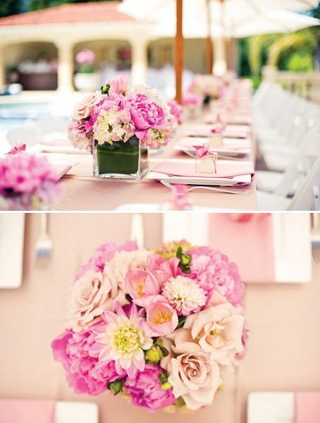 bridal shower decorations pink