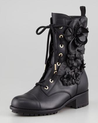 Valentino Rosette Combat Boot from Pre-Fall 2013 ($1,795)