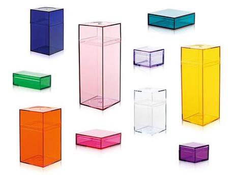 Colorful plastic storage boxes from Nomess Copenhagen
