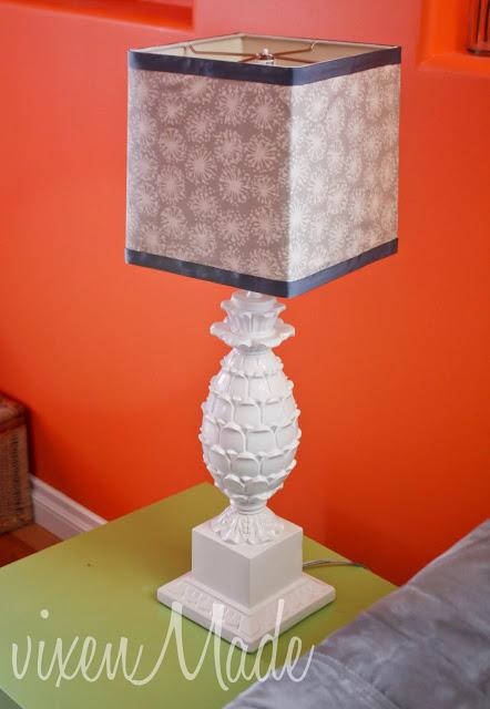 Recovered Lamp Shade (Using Ribbon Trim)