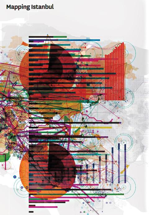 Mapping Istanbul book cover with art by Project Projects