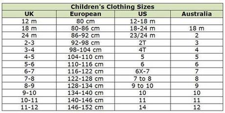 baby girl shoe sizes