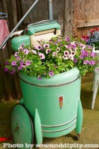 Old Washer Planter