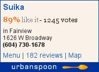 Suika on Urbanspoon