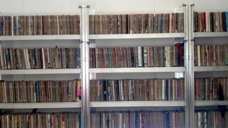 The Sketchbook Project and Cinco de Mayo Whole Fruit Margaritas Sketchbooks in the mobile library.