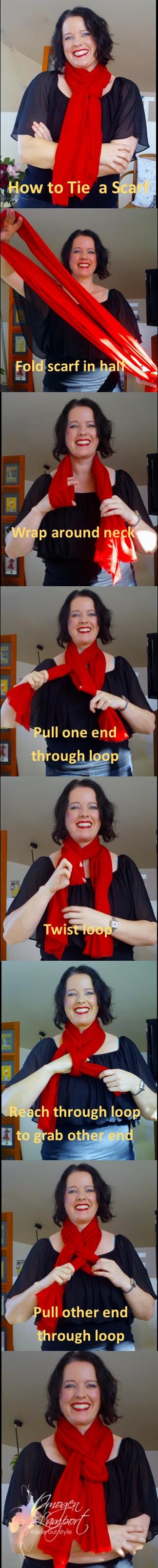 how to tie a scarf