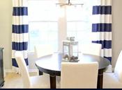 Navy Painted Curtains