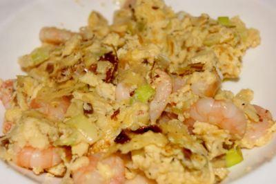 Prawn Scrambled Eggs 