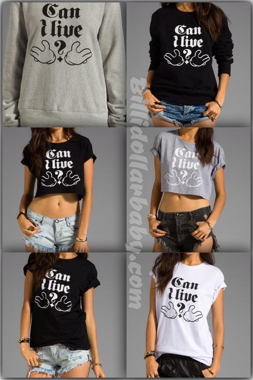 B-side by Wale Crop Tops, Tees and Sweaters - Can I Live
NOW...