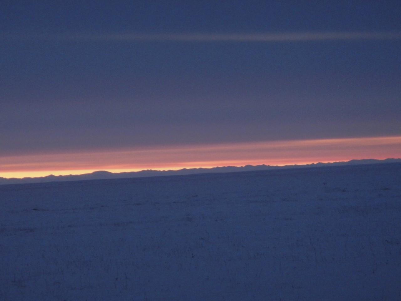 Sunrise in Deadhorse Alaska