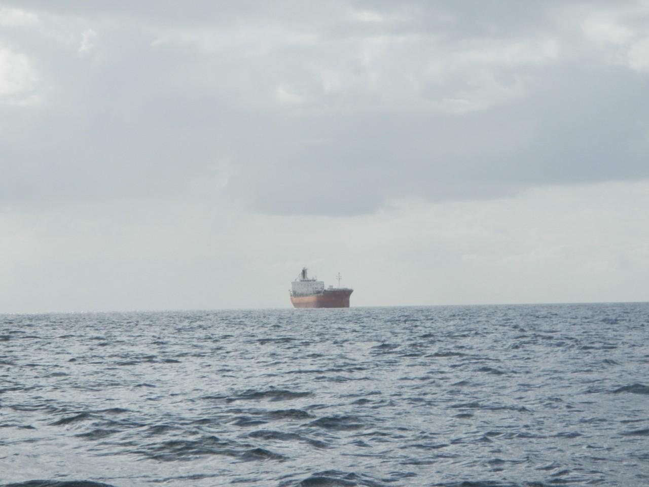 Ship on the horizon