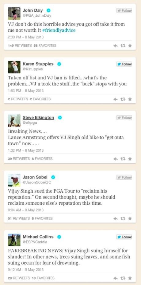 SHOTGUN: Best Vijay Singh Lawsuit Tweets