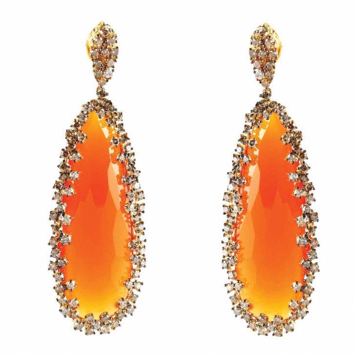 suzanne kalan orange chalcedony, white sapphires