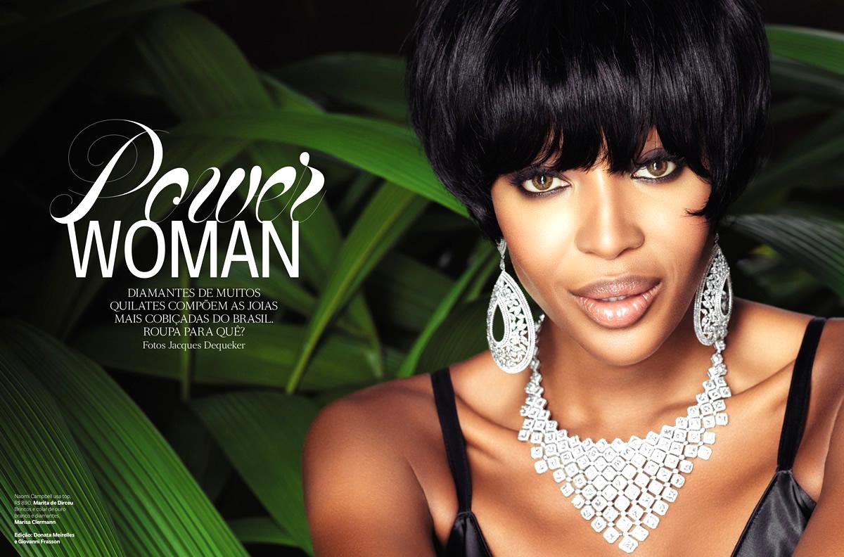 Naomi Campbell by Jacques Dequeker for Vogue Brasil May 2013