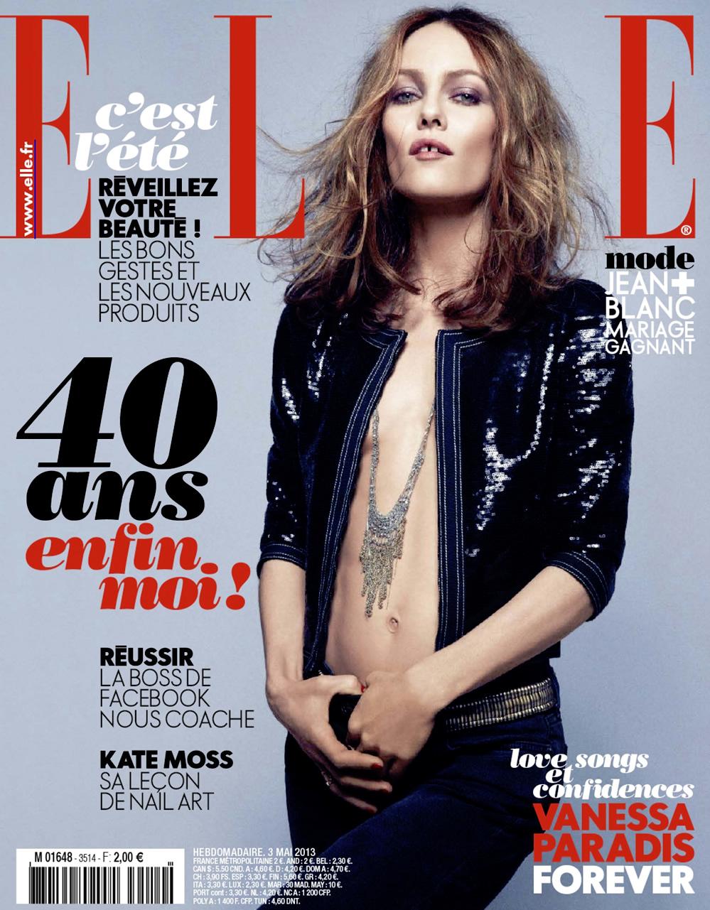 Vanessa Paradis by Dusan Reljin for Elle France May 3rd, 2013