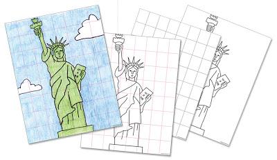 FREE Statue of Liberty Drawing Guide