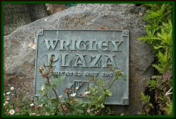 The Wrigley Plaza Plaque.  The Wrigley family was incremental in making Catalina Island what it is today.  