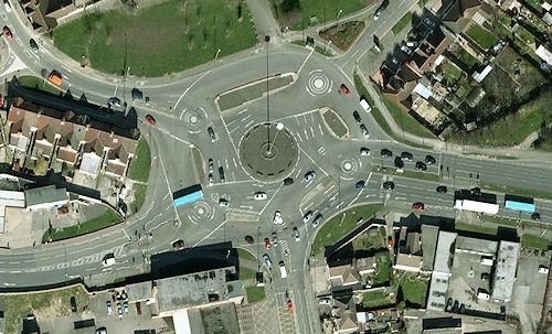 The Magic Roundabout In Swindon, England