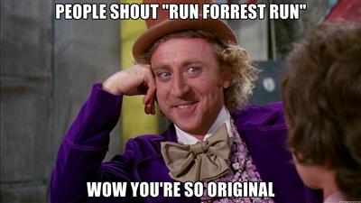 Do Runners in Distress Run Best? Revisiting the Run of Forrest Gump