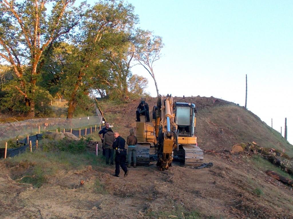 67 Year Old Willits Man Locks Down To Machinery, Stops Work