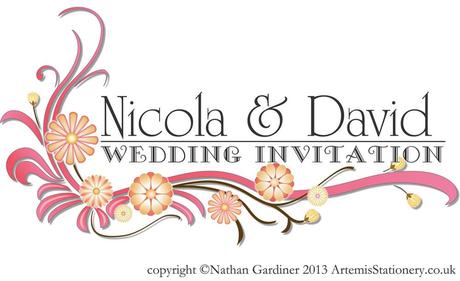 Sienna floral wedding stationery with warm colours and vintage fonts