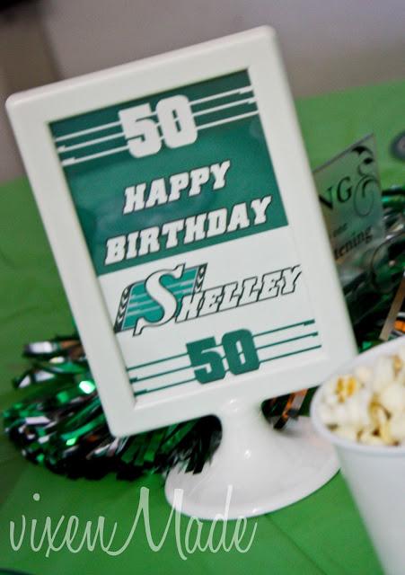 Football Themed 50th Birthday Party