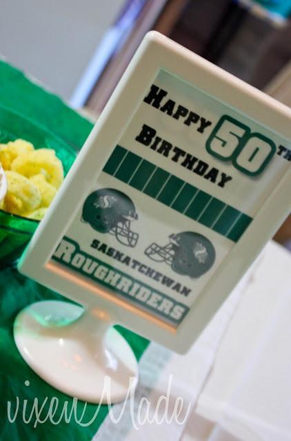 Football Themed 50th Birthday Party