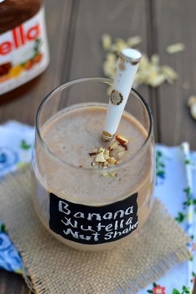 Banana Nutella Nut Milkshake