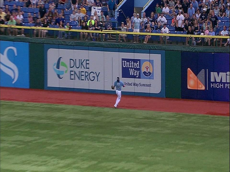 Matt Joyce Does His Best Willie Mays Impression