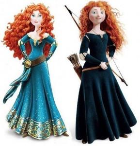Image courtesy of Huffington Post. Left: new Merida Right: Original Merida