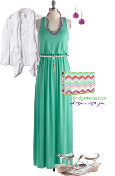 One Item, Five Fashionable Ways: Five Mint Green Maxi Dress Outfits ...