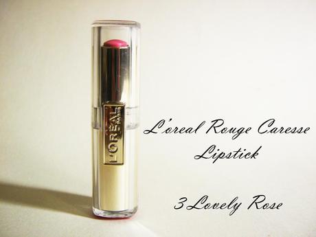 L'Oreal Rouge Caresse Lipstick in Lovely Rose