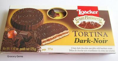 Loacker Tortina Dark-Noir (Chocolate Hazelnut Biscuit)