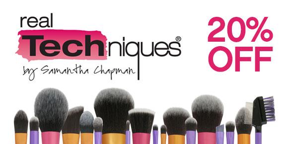 Up to 20% Off Real Techniques Brushes Between 15th-28th May at Cloud 10 Beauty!