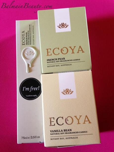 Ecoya | Vanilla Bean Mini Metro and French Pear Mini Metro + French Pear Handcream