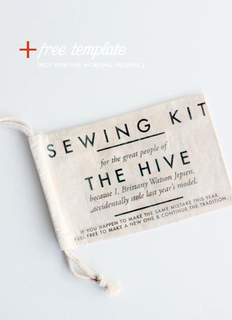 Sewing kit DIY & template