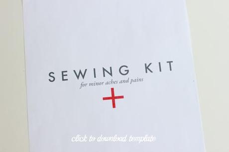 Sewing kit DIY & template